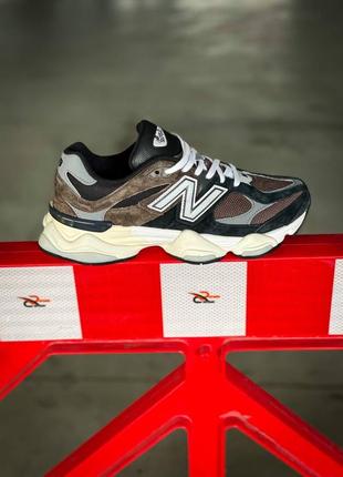 New balance 9060 "brown/black" кроссовки мужские