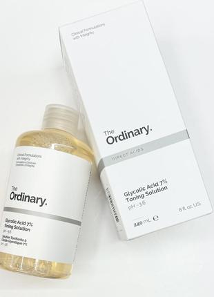 Тонер для обличчя the ordinary glycolic acid 7% toning solution