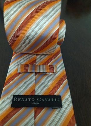 Шовкова яскрава краватка , renato cavalli3 фото