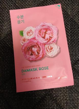 Тканинна маска "дамаська троянда" holika holika pure essence mask sheet damask rose
