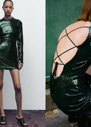 Вечернее платье в пайетке новая коллекция zara платье вечернее платье в пайетке новая коллекция на новый год