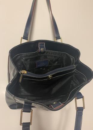 Итальянская сумка-шоппер (лаковая кожа+кожа) бренд arcadia3 фото