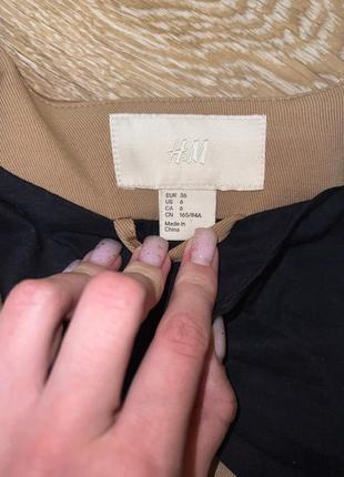 Винтажный укороченный пиджак с разрезами h&amp;m zara укороченный пиджак блейзер жакет новая коллекция7 фото
