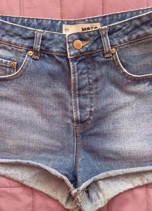 Стильные джинсовые шорты с высокой посадкой, 262 фото