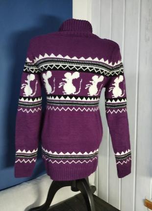 Жакардовый свитер женский теплый свитер2 фото