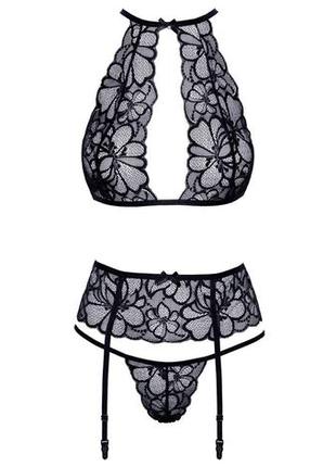 Комплект белья и нежного цветочного кружева bra set lace s/m5 фото