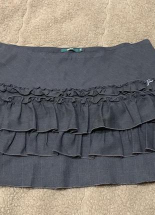Gas женская мини юбка с рюшами (l-размер)9 фото