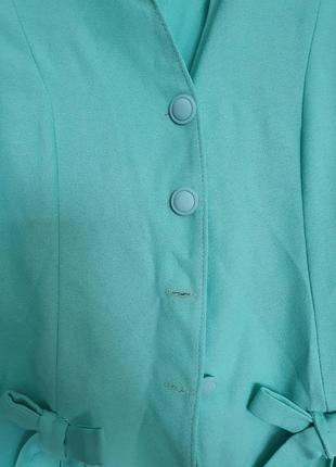 Шикарный пиджак цвет tiffany4 фото