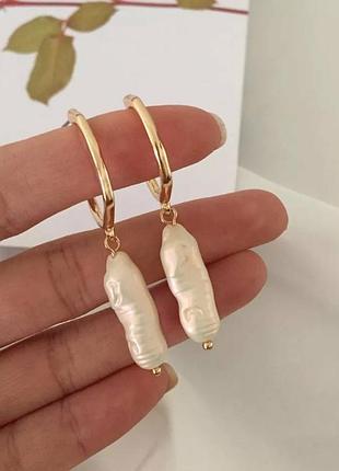 Сережки з перлинками 3