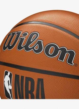 М'яч баскетбольний wilson nba drv plus 275 size 5 коричневий (wtb9200xb05 5)3 фото