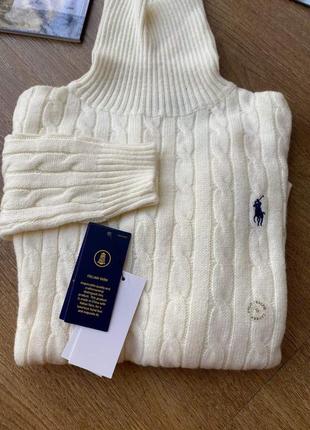 Водолазка polo ralph lauren женская old money шерсть кашемир9 фото