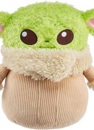 Плюшевая игрушка-подушка 30 см. звездные войны грога star wars grogu plush soft 'n fuzzy character со звуками