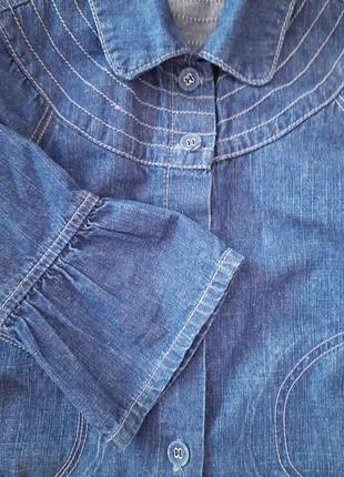 Замечательный джинсовый  кардиган на рост 116-1285 фото