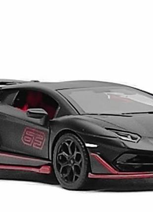 Машинка автопром lamborghini aventador svj черная 13 см 68472-1