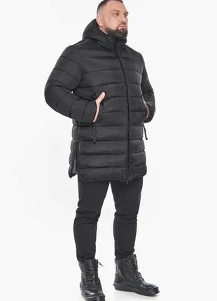 Куртка чорна  чоловіча зимова великих розмірів braggart titans, оригінал