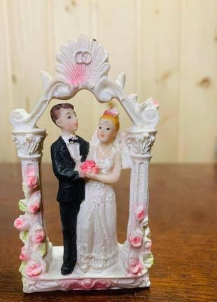 Статуетка нареченого і нареченої. пара2 фото