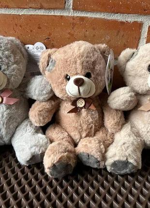Ведмедик тедді коричневий 18 см — м’які іграшки teddi для подарунків