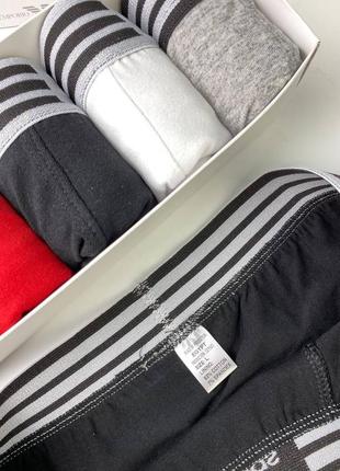 Подарунковий набір боксерів труси-шорти з 4 шт. adidas reluxe з3147 бавовна в коробці8 фото