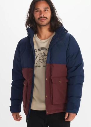 Пуховик marmot fordham down jacket, модель 2023 (размер medium, цвет arctic navy / port royal)
