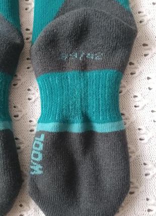 Термо шкарпетки wedze 39-42 з мериносової вовни високі шерстяні гольфи лижні теплі термо носки шерсть мериноса5 фото