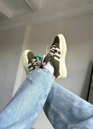 Adidas campus bad bunny olive7 фото