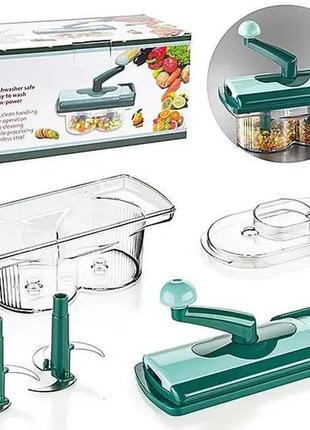 Овочерізка мультислайсер nicer dicer twist / овочерізка для овочів / овочерізка xf-250 ручна мультислайсер4 фото