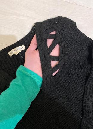 Чёрный легкий свитерок aeropostale4 фото