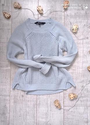 Вязаный свитер голубого цвета, кофта new look