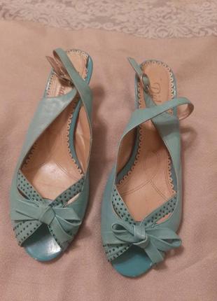 Туфли босоножки кожа