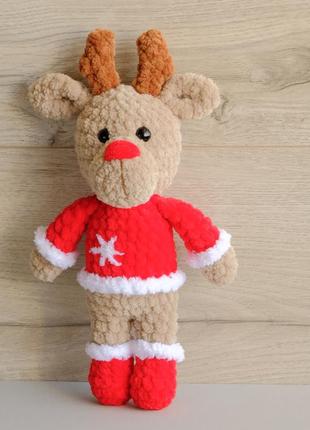 Плюшевий новогодний олень, рождественский олененок