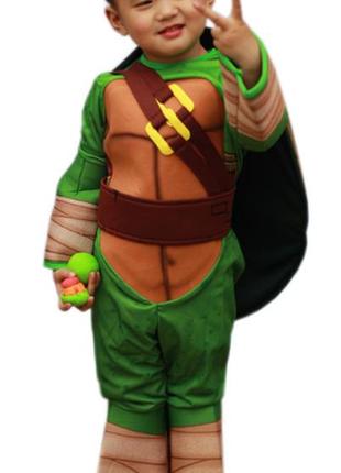 Детский карнавальный костюм для мальчика черепашки ниндзя р. 110-1452 фото