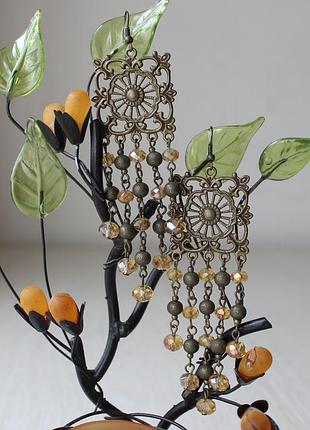 Серьги "бронза"