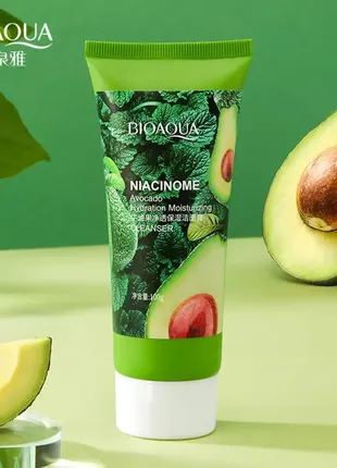 Крем для умывания bioaqua с экстрактом авокадо и ниацинамидом niacinome avocado1 фото