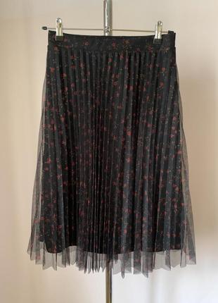 Юбка плиссирированная меди в цветы waikiki