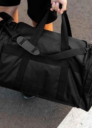 Мужская дорожная спортивная сумка nike rec черная тканевая для путешествий на 60л7 фото