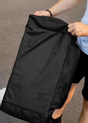 Мужская дорожная спортивная сумка nike rec черная тканевая для путешествий на 60л10 фото