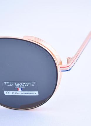 Трендовые круглые солнцезащитные очки ted browne polarized unisex