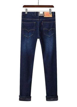 Утеплені чоловічі джинси на флісі levis 31,33,34,35,36,389 фото