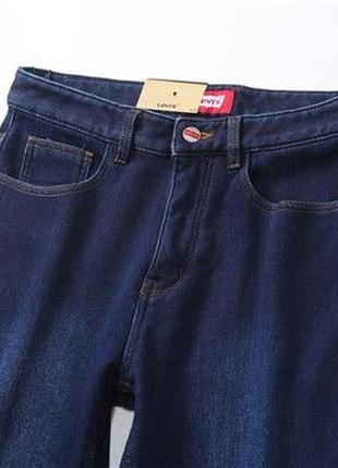 Утеплені чоловічі джинси на флісі levis 31,33,34,35,36,386 фото
