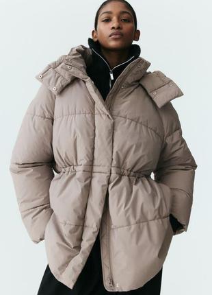 Куртка h&m дівчинку пуфер з капюшоном