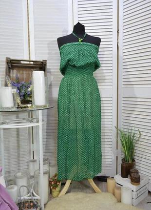Літній легенький сарафан зеленого кольору від zesn.