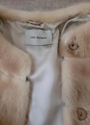 Шикарная норковая шубка люксового бренда yves salomon3 фото