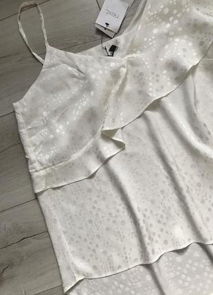Новая блуза из жаккардовой ткани кроп топ на одно плечо шифон нарядная новогодняя блузка топ4 фото