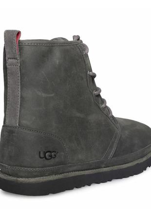 Чоловічі шкіряні угги ugg harkley waterproof charcoal3 фото