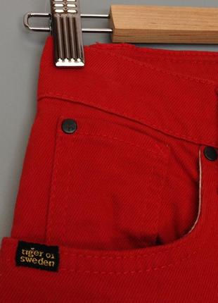Tiger of sweden красные штаны джинсы брюки скинни7 фото