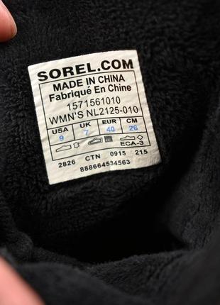 Sorel женские сапоги ботинки зимние черные кожаные размер 408 фото