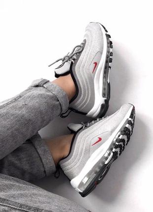 Кроссовки nike air max 97 в сером цвете nike air max 975 фото