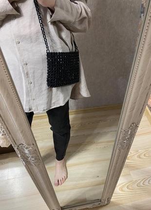 Модная маленькая сумочка полностью из бусин10 фото
