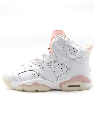 Nike air jordan 6 retro white pink