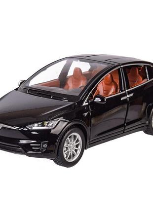 Машинка інерційна "tesla model x" автопром 7574a, 1:22 чорний